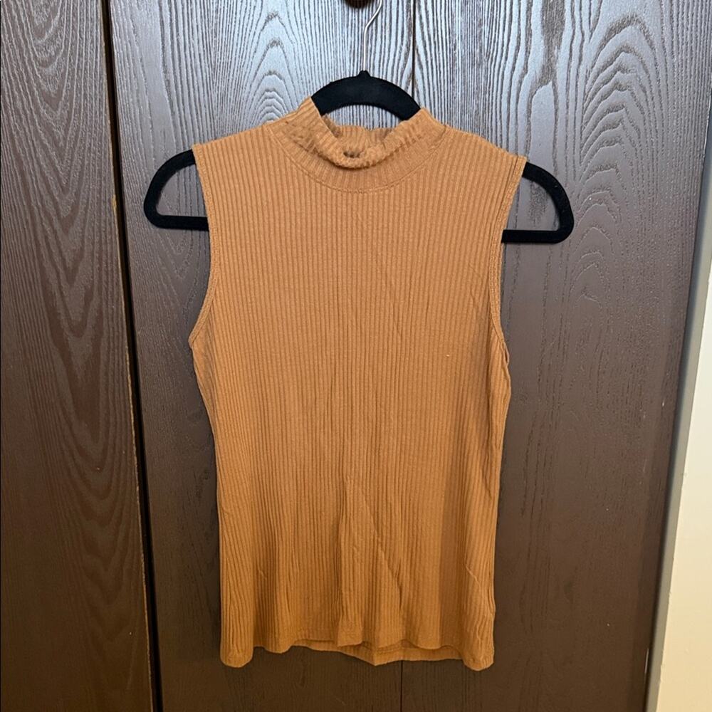 Rachel Zoe Camel Sleeveless Tank Top - size M